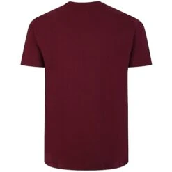 Bigdude Plain Crew Neck T-Shirt Burgundy -Casual Suit For Men Sales Store 021a992d bd101 10 burgundy 2