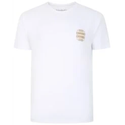 Bigdude Twin Pack Abstract Print T-Shirts Black/White -Casual Suit For Men Sales Store 03c689ff twinpackteeabstract white 1