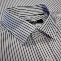 Bigdude Striped Short Sleeve Shirt Blue/White -Casual Suit For Men Sales Store 043c4bd5 img 8780