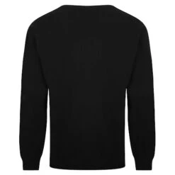 Bigdude Plain Crew Neck Knitted Jumper Black -Casual Suit For Men Sales Store 0540316a crew20neck20jumper black 2