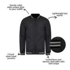 Bigdude Baseball Jacket Black -Casual Suit For Men Sales Store 0dd483eb bd21jck0320balck