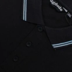 Bigdude Tipped Polo Shirt Black/Blue -Casual Suit For Men Sales Store 0de4bae8 img 8235