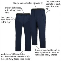 Bigdude Outdoor Showerproof Pants Navy -Casual Suit For Men Sales Store 10252690 05