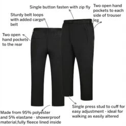 Bigdude Outdoor Showerproof Pants Black -Casual Suit For Men Sales Store 13902f3d 06