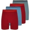 Bigdude 4 Pack Grandad Boxer Shorts Multi
