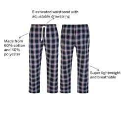 Bigdude Woven Checked Pyjama Pants Navy/Red -Casual Suit For Men Sales Store 18c01d1b 12
