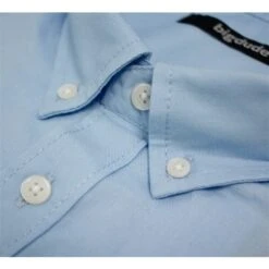 Bigdude Oxford Long Sleeve Shirt Light Blue -Casual Suit For Men Sales Store 1a027587 img 8171