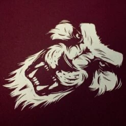 Bigdude Cut & Sew Lion Print T-Shirt Burgundy -Casual Suit For Men Sales Store 1b51b050 img 8642