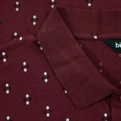 Bigdude Geometric Print Polo Shirt Burgundy -Casual Suit For Men Sales Store 1be45f38 img 8671