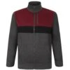 Bigdude Full Zip Colour Block Jacket Charcoal