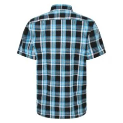 Bigdude Short Sleeve Check Shirt Turquoise -Casual Suit For Men Sales Store 1e310a0f bd23ss10 04 2