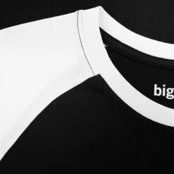 Bigdude Contrast Raglan Sleeve T-Shirt Black/White -Casual Suit For Men Sales Store 1fc6376c img 8315