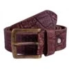 Luke Used Look Leather Belt Brown