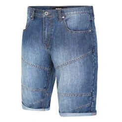 Bigdude 3/4 Length Denim Shorts Mid Wash
