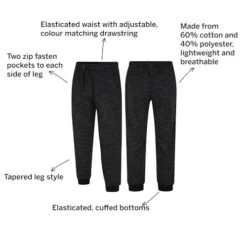 Bigdude Space Dye Cuffed Joggers Black -Casual Suit For Men Sales Store 2bd54c19 jogging20bottoms