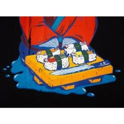 Bigdude Revenge Fish Print T-Shirt Black -Casual Suit For Men Sales Store 3197f3fc img 8634