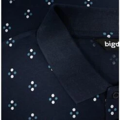 Bigdude Geometric Print Polo Shirt Navy -Casual Suit For Men Sales Store 32ac7906 navy20polo201