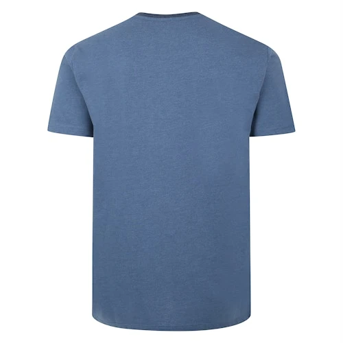 Bigdude Hounds Tooth Cut & Sew T-Shirt Denim 2 Bigdude Hounds Tooth Cut & Sew T-Shirt Denim - Image 2