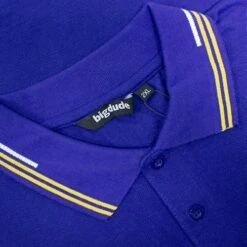 Bigdude Designer Tipped Polo Shirt Cobalt Blue -Casual Suit For Men Sales Store 3b354ec8 img 8384
