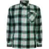 Bigdude Summer Long Sleeve Flannel Shirt Green