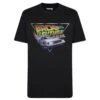 Bigdude Official Back To The Future Print T-Shirt Black