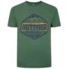 Bigdude Outdoors Print T-Shirt Deep Green