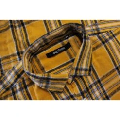 Bigdude Summer Long Sleeve Flannel Shirt Yellow -Casual Suit For Men Sales Store 4160884c bd23ls01 21