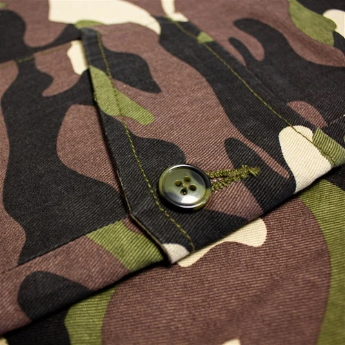 Bigdude Elasticated Waist Cargo Camo Trousers Khaki 8 Bigdude Elasticated Waist Cargo Camo Trousers Khaki - Image 8