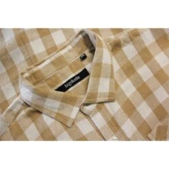 Bigdude Summer Long Sleeve Flannel Shirt Beige -Casual Suit For Men Sales Store 465c8168 bd23ls01 65