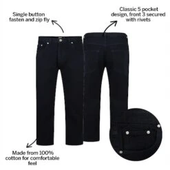 Bigdude Non Stretch Coloured Denim Jeans Navy Dye -Casual Suit For Men Sales Store 480cf64a bd21js0620green