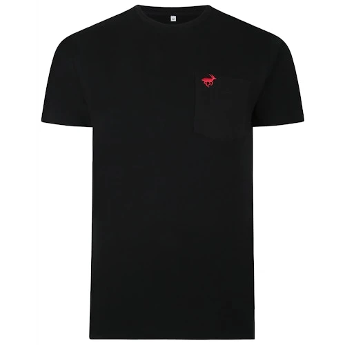 Bigdude Signature Pocket T-Shirt Black/Red 1 Bigdude Signature Pocket T-Shirt Black/Red