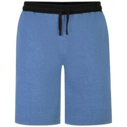 Bigdude Contrast Sweat Shorts Denim Marl