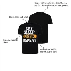 Bigdude Lightweight Lounge Printed T-Shirt Black -Casual Suit For Men Sales Store 4ec9b832 04