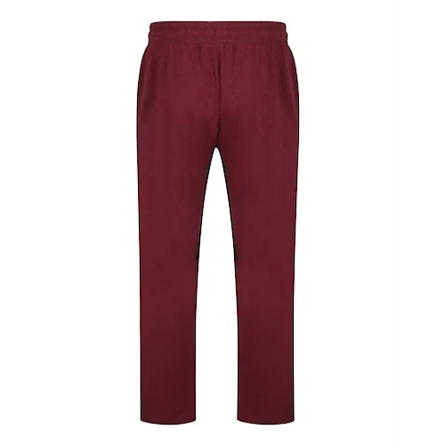 Bigdude Cut & Sew Contrast Panel Joggers Burgundy 3 Bigdude Cut & Sew Contrast Panel Joggers Burgundy - Image 3
