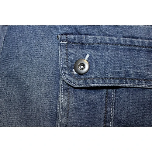 Bigdude Cargo Denim Shorts Mid Wash 7 Bigdude Cargo Denim Shorts Mid Wash - Image 7