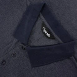 Bigdude Buttoned Pocket Polo Shirt Navy Marl -Casual Suit For Men Sales Store 56903630 img 8699