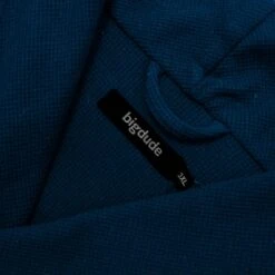 Bigdude Knitted Waffle Dressing Gown Navy -Casual Suit For Men Sales Store 59e06628 img 8187