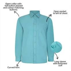 Bigdude Classic Long Sleeve Poplin Shirt Green -Casual Suit For Men Sales Store 5ae41d47 bd19ls120green