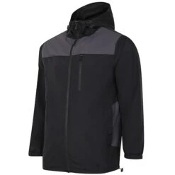 Bigdude Showerproof Windbreaker Jacket Black/Charcoal -Casual Suit For Men Sales Store 5b22ebe8 raincoat black 2201