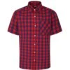 Bigdude Gingham Short Sleeve Shirt Red