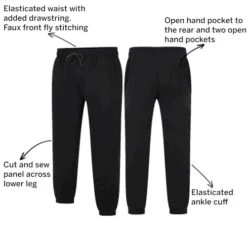 Bigdude Cut & Sew Panel Joggers Black 9 Bigdude Cut & Sew Panel Joggers Black -Casual Suit For Men Sales Store 6058eced 041