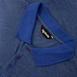 Bigdude Buttoned Pocket Polo Shirt Royal Blue Marl -Casual Suit For Men Sales Store 60675c68 img 8694