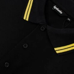 Bigdude Tipped Polo Shirt Black/Yellow -Casual Suit For Men Sales Store 60c223a0 img 8214
