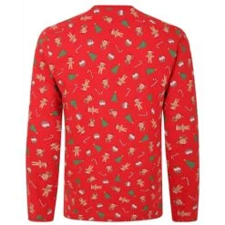 Bigdude All Over Christmas Print Pyjama Set Red -Casual Suit For Men Sales Store 6a3b4bf0 bd23pj08 01 top 2