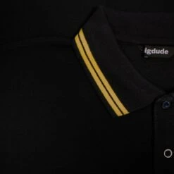 Bigdude Tipped Polo Shirt Black/Yellow -Casual Suit For Men Sales Store 6c0885f1 img 8217
