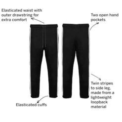 Bigdude Twin Stripe Joggers Black 9 Bigdude Twin Stripe Joggers Black -Casual Suit For Men Sales Store 6ec1baaf 054