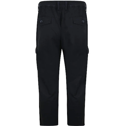 Bigdude Elasticated Waist Cargo Trousers Dark Navy 3 Bigdude Elasticated Waist Cargo Trousers Dark Navy - Image 3
