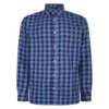 Bigdude Long Sleeve Check Shirt Blue
