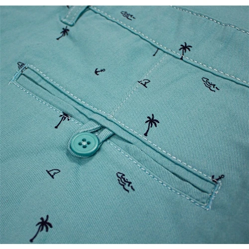 Bigdude Summer Print Chino Shorts Light Blue 7 Bigdude Summer Print Chino Shorts Light Blue - Image 7