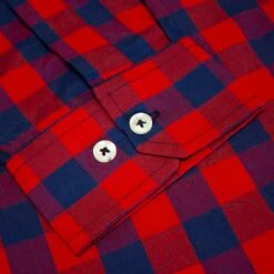 Bigdude Gingham Long Sleeve Shirt Red -Casual Suit For Men Sales Store 7313448d img 8815